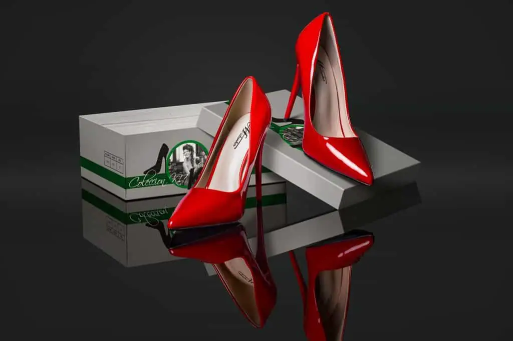red high heels
