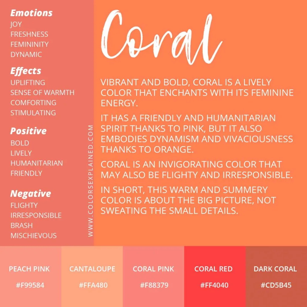 Colors Of Coral And Their Meanings