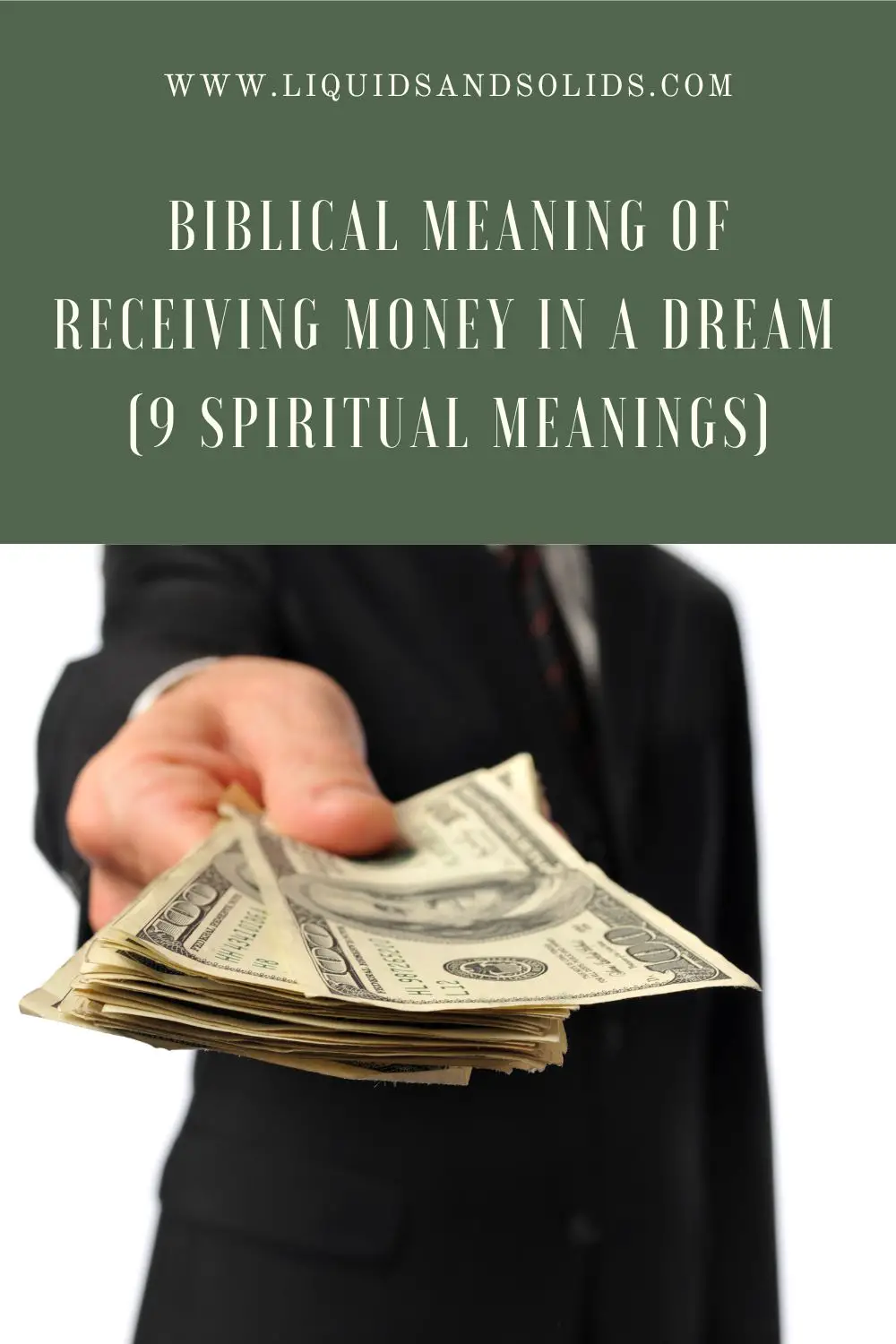 Spiritual Meaning Of Giving Money To Someone