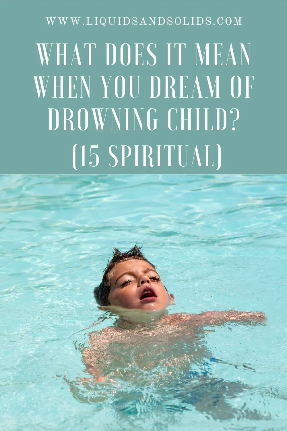 What Dreams Of Child Falling Into Water Mean