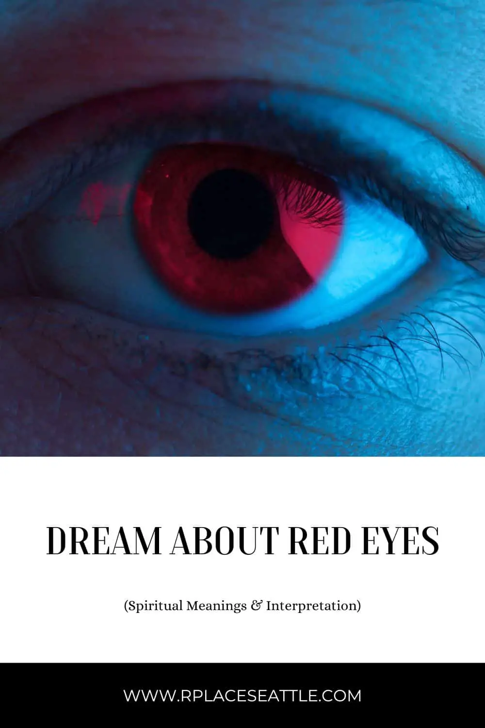 Dream Of Red Eyes In A Dark Room