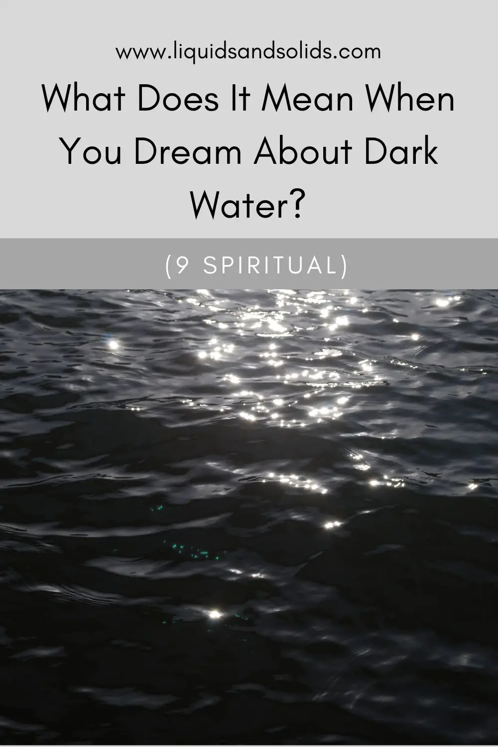 Grey Water In Dreams: Jungian Analysis