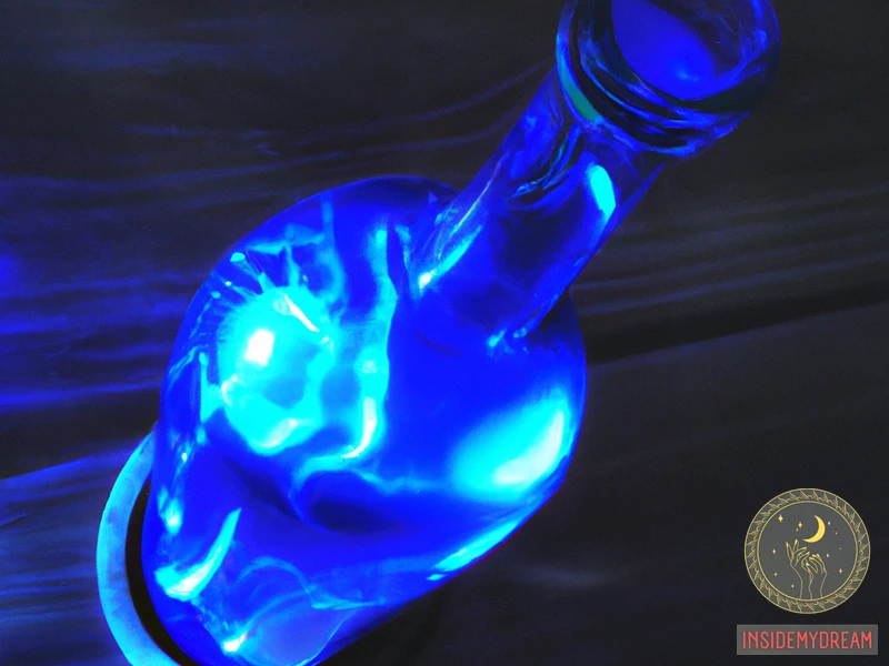Glowing Blue Bottle Symbolism