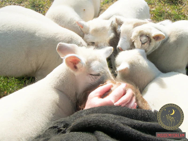 Lambs Cuddling A Person Dream Interpretation