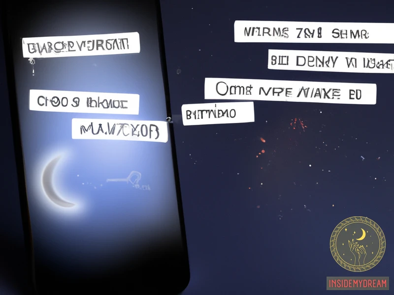 Symbolism And Hidden Meanings Behind Text Messages In Dreams