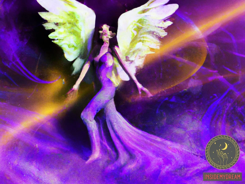 Symbolism Of Purple Woman With Wings In Dreams