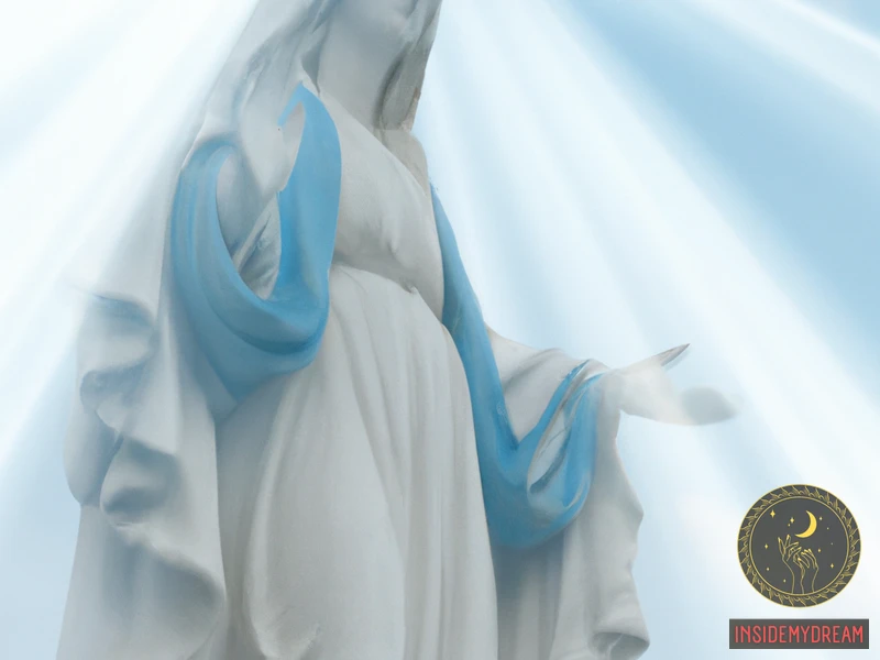 Vision Of The Virgin Mary Statue Light Dream