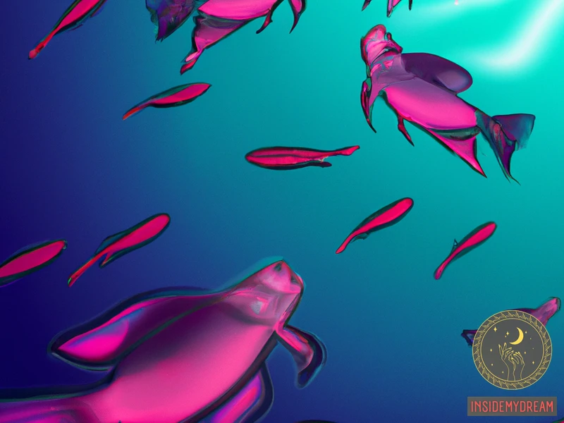 Combination Of Blue And Pink Fish In Dreams