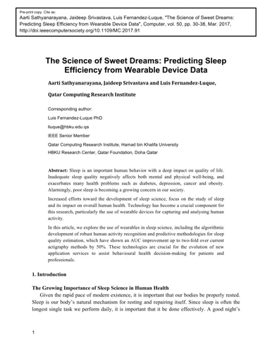 The Science Behind Sweat Dreams