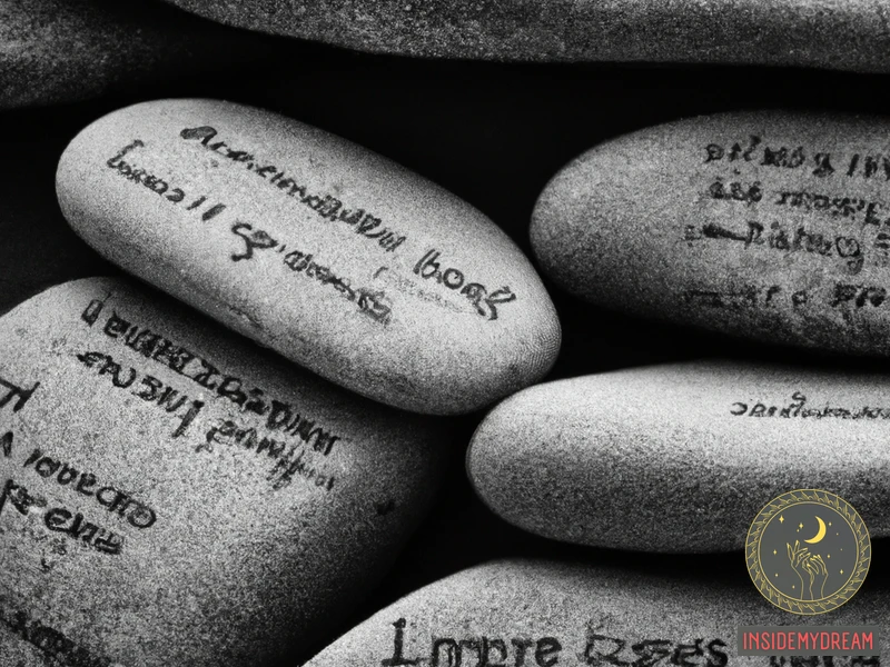 Types Of Writing On Stones Dream