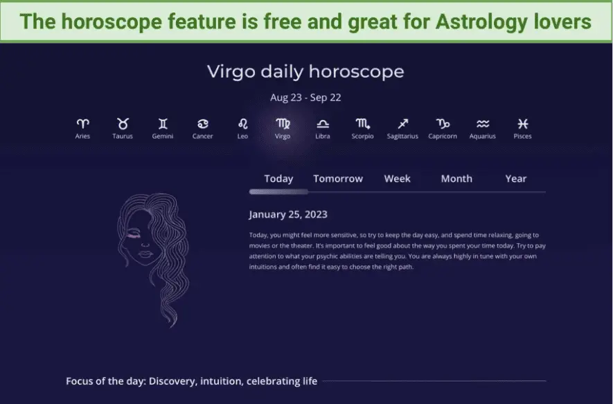 Horoscope feature